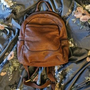 💫FRYE Brown Leather Backpack